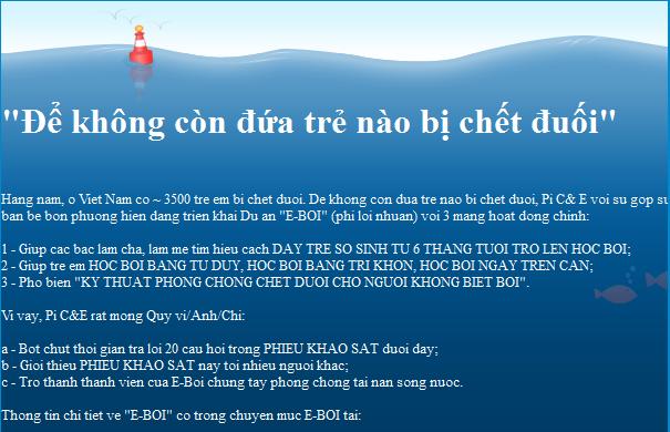 Poll khảo sát của E-Bơi