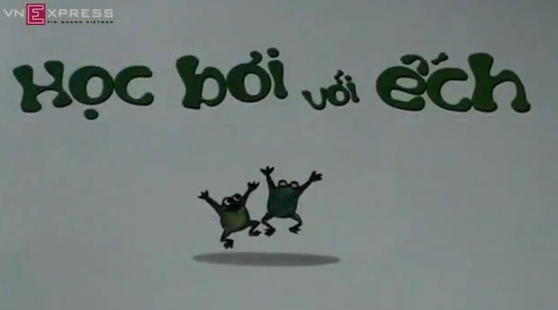 Chuyện kể cho bé: Học bơi với ếch