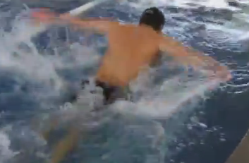 Swimming butterfly technique - Legs