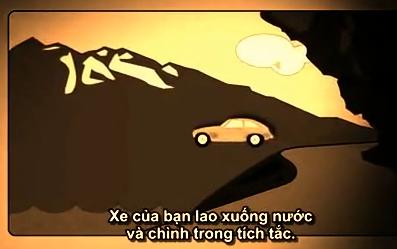 Cách thoát chết đuối khi ô tô rơi xuống nước